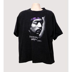 Jimi Hendrix Tee Shirt Vintage 2004 2X Black Face the Truth Today Zion Cotton